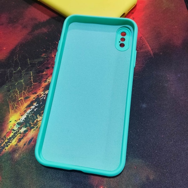 Capa iPhone XS Azul Turquesa interior
